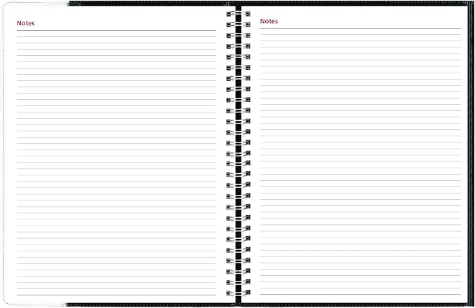 Brownline® 2026 Pre-Vu™ Weekly Planner, Tri-Fold Flexible Cover, Twin-Wire Binding, 11" x 8.5", Black (CB925.BLK-26)