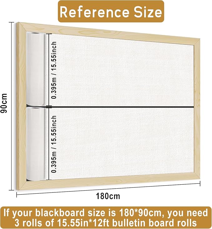 Woven Bulletin Board Roll White Woven Reusable Waterproof Erasable Bulletin Board Wrinkle Resistant Poster Non-Woven Fabric Bulletin Boards Roll for Classroom Decor Wrap Crafts 15.55" x12ft