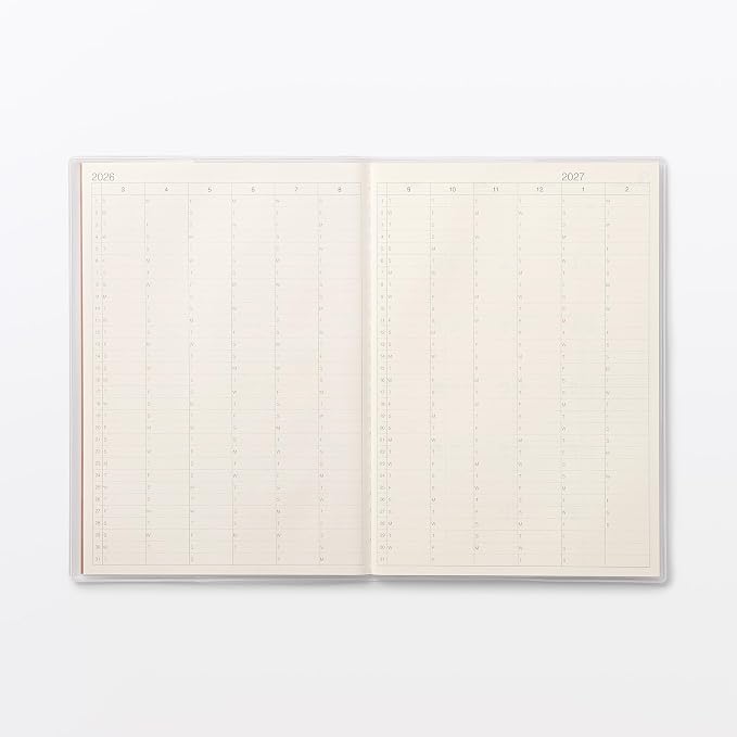 MUJI 76418757 Sunday Monthly Planner, Starts March 2026