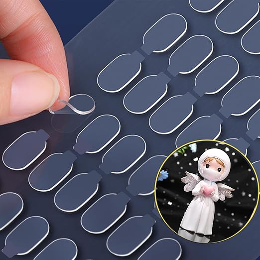 Adhesive Stick dots Two-Sided Sided Mounting Putty Stick Tack for Wall Hanging Crafts Balloons Festival Party Decorations,Clean Removable(0.31"*0.53"-100)