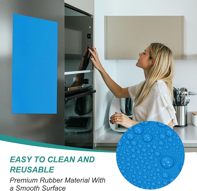 PATIKIL Magnetic Dry Erase Board Sheet for Fridge, 3 Pcs 12 x 8 Inch Erasable Refrigerator Whiteboard for Kitchen for Home Kitchen Organizer Planner Office Storage, Blue (0.6mm)