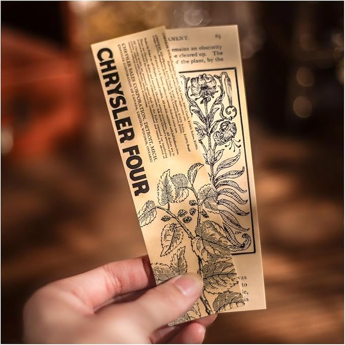Vintage Natural Style Butterfly Flower Plant Bookmarks, 30PCS (Gentle Whispers)