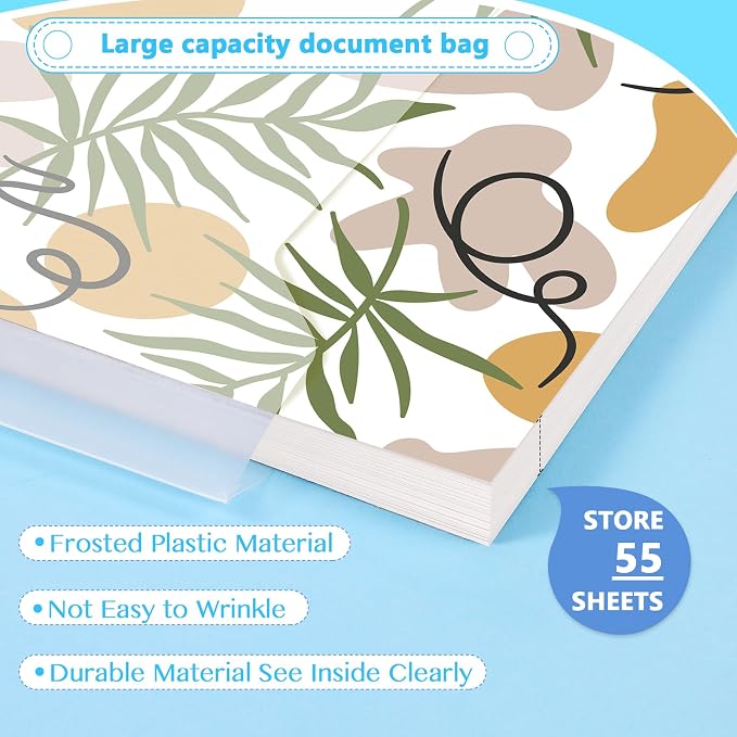 120PCS Scrapbook Paper Storage Organizer, 12x12 Inch Clear PP Scrapbook Paper Storage Organizers for Cardstock, Vinyl Paper, File