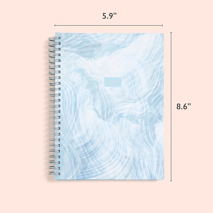 Blue Sky Planning Calendar Notes, Monroe Dark, Weekly/Monthly Layout, Safety Wirebound (Tides- 2025, 5.875" x 8.625")