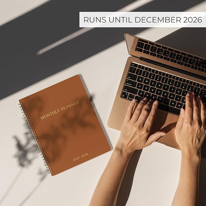 Beautiful 2025-2026 Monthly Planner and Calendar Book - Aesthetic To Do List Notebook For Women to Easily Organize Your Tasks and Boost Productivity - Runs From April 2025 Until December 2026