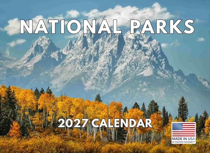 National Parks Calendar 2027 Monthly Park Gifts Wall Calendar Nature 12 Month