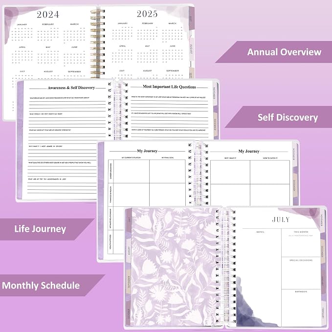 Planner 2026-2027, 18 Months Large Academic Daily Weekly Monthly Organizer | July 2026 - Dec 2027, 8.5x9.8", Page Tabs & Separator Page, Pocket Folder, Bookmark, Stickers & Sticky Note Set
