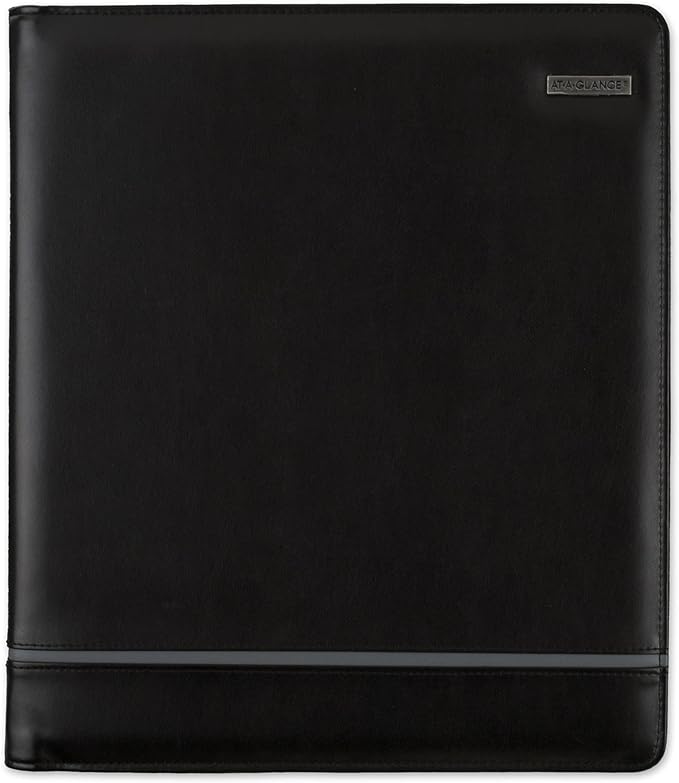 AT-A-GLANCE Day Runner Deco Slim Profile Starter Set, Undated, 3 Rings, Size 5, 8-1/2 x 11", Black (207-0386)