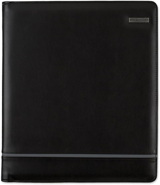 AT-A-GLANCE Day Runner Deco Slim Profile Starter Set, Undated, 3 Rings, Size 5, 8-1/2 x 11", Black (207-0386)