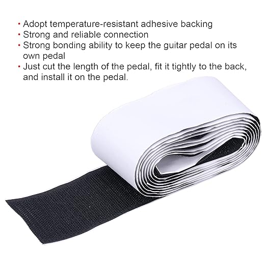 Guitar Effect Pedal Mounting Tape Nylon 5cm x 2meters Musical Instrument Accessories for Guitarists (Slope)