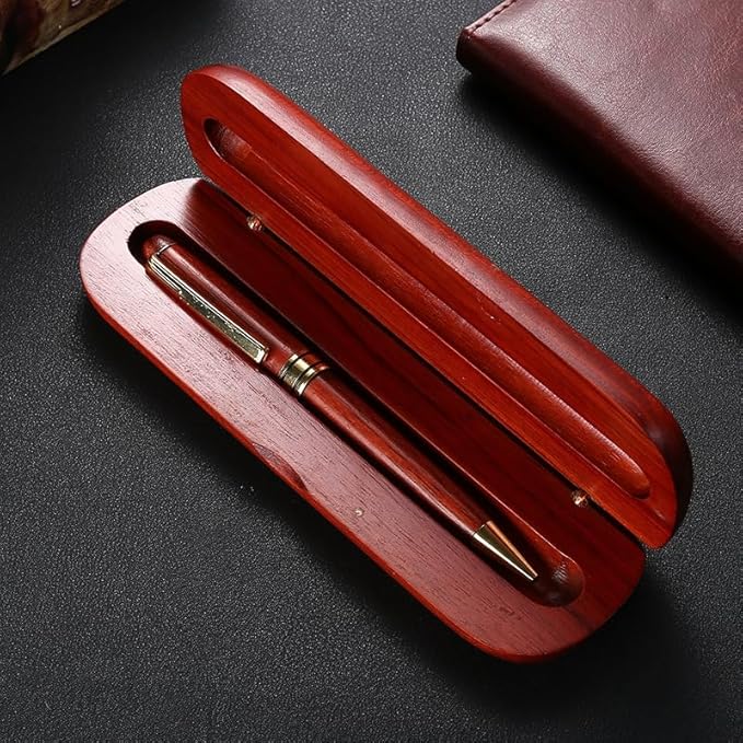 AOK Doctor Gift for Men Woman, Personalized Doctor wood pen +wood box, Medical School Graduation Gift, Doctor Appreciation Gift (Red wood)