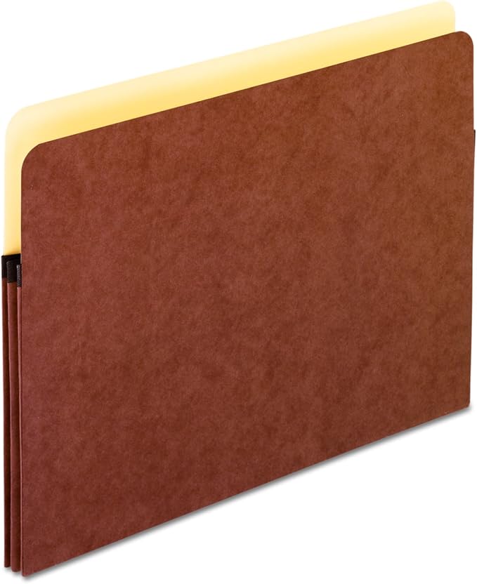 Universal 1 3/4 Expanding File Pockets, Straight Tab, Letter, Redrope/Manila, 25/Box (15141)