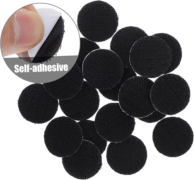 MAGICLULU 20pcs Adhesive Hook and Fasteners for Strong Self-Sticky Circles for Organizing Hanging Tools and Wall Decor Multi- Compatibility and Easy Installation