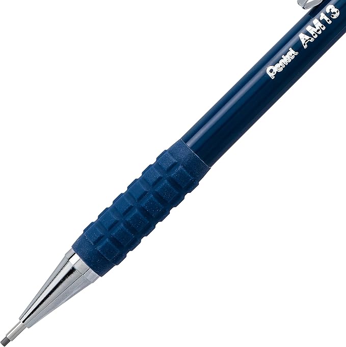Pentel Arts Sharp HD Mechanical Pencil (1.3mm), Dark Blue Barrel, (1) Super Hi-Polymer Lead Refill (AM13PABP)
