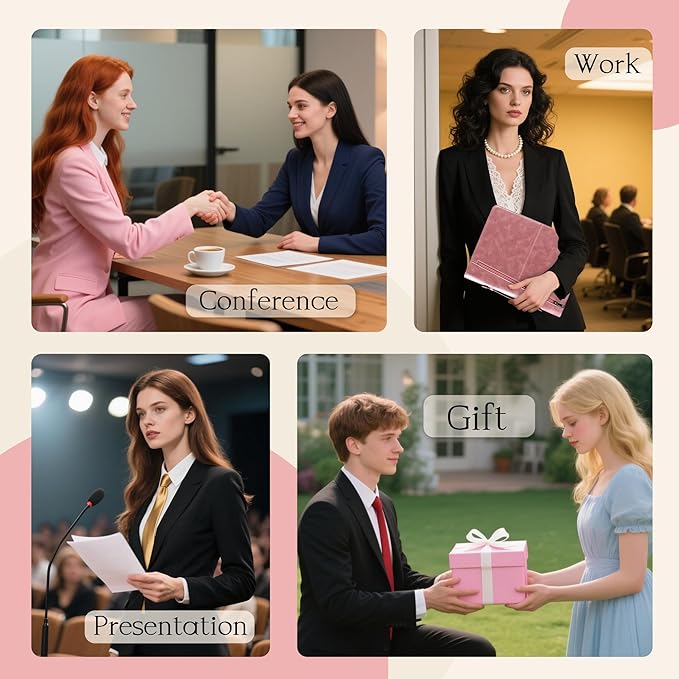 Calfinder Personalized Portfolio for Women&Men, Free Name Engrave,Customized Leather Padfolio, Business Portfolio with with Handle for Ipad, Unique Gift for Graduation