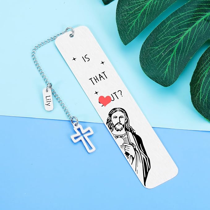 Personalized Funny Bookmark for Women & Men - Custom Christian Book Marker for Coworker, Reader, Best Friend, Sister, Teen Boys & Girls - Christmas & Birthday Gift