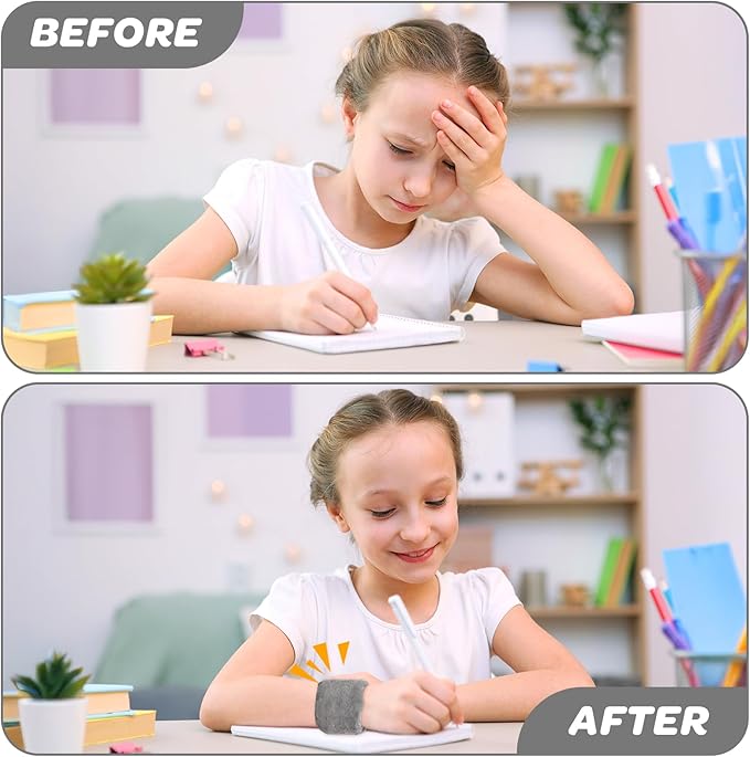 Weighted Sensory Bracelets for ADHD, Autism, SPD and CP Kids, Deep Pressure to Improve Sensory Awareness, Soft Calming Tools to Enhance Focus & Hand Stability Perfect for Classroom and Home Use