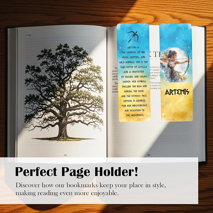 Greek Mythology Bookmark for Kids - 120 Pcs Vintage Olympian Gods Bulk Bookmarks Gift for Women, Retro Cottagecore Creative Reading Accessories Gifts for Teachers Students Book Lovers