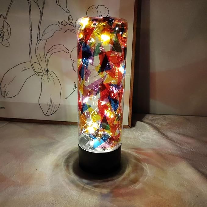 DIY Sensory Bottle Light and Shadow for Kid – Calming Bottles with Color Change, Montessori Educational Kindergarten Crafts DIY Equipment Sensory Room Equipment