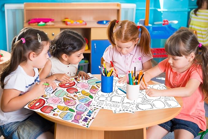 WaaHome All about Me Poster Elementary 12pcs 12"x17" Large DIY All About Me Poster Kindergarten Preschool for Star Students Kids Classroom Teacher Must Haves Back to School Supplies