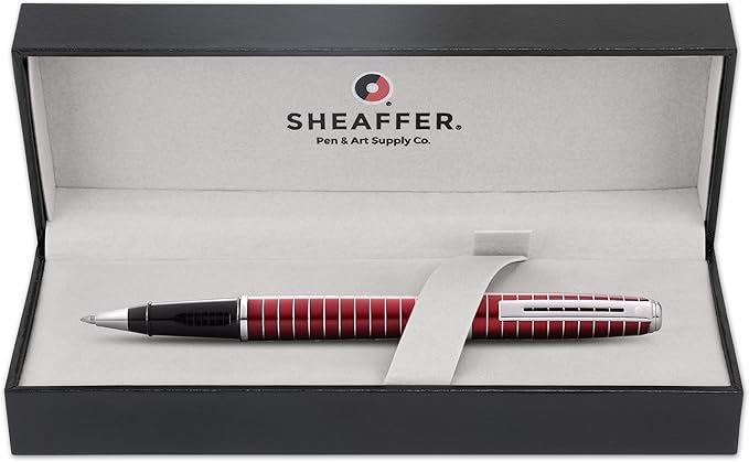 Sheaffer Prelude Merlot Lacquer w/Horizontal Line Engraving Rollerball Pen