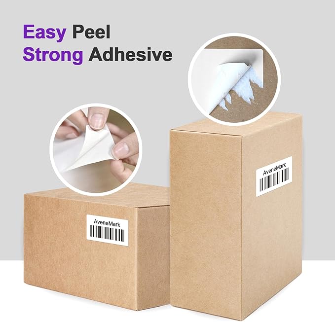 12 Rolls Compatible Direct Thermal Labels Replacement for DYMO 30334 (2-1/4" X 1-1/4") Barcode, AveneMark Address Postage Label Use with DYMO Labelwriter 450, 450 Turbo, 4XL Printers(1000 Labels/Roll)