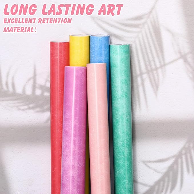 Skyygemm 6 Rolls Bulletin Board Paper Fade Resistant Colored Bulletin Board Paper Roll Bulk for Art Decor Drawing Craft Painting(4 x 12 ft,Watercolor)