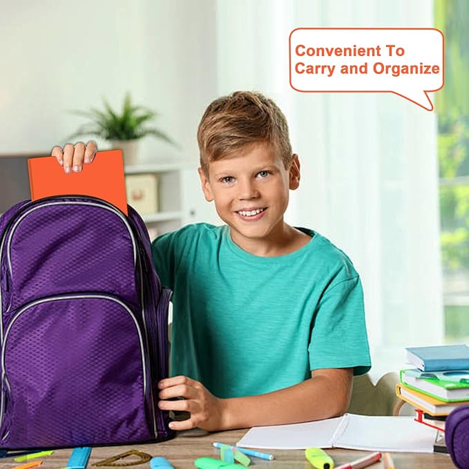 Two Pocket Folders with Prongs, LAYZZ 60 Pack Poly Plastic Folders, Heavy Duty Plastic Folders with Pockets and Prongs, Letter Size, for Offices and Schools (Orange)
