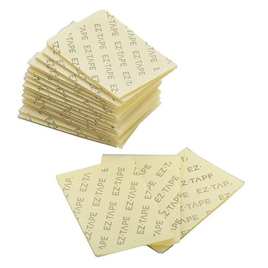 EZ-Tape Pre-Cut Multipurpose Nano Double Sided Tape, Removable Clear Adhesive Tape, 2.75"x2", 20 PCS, EZ-Tape