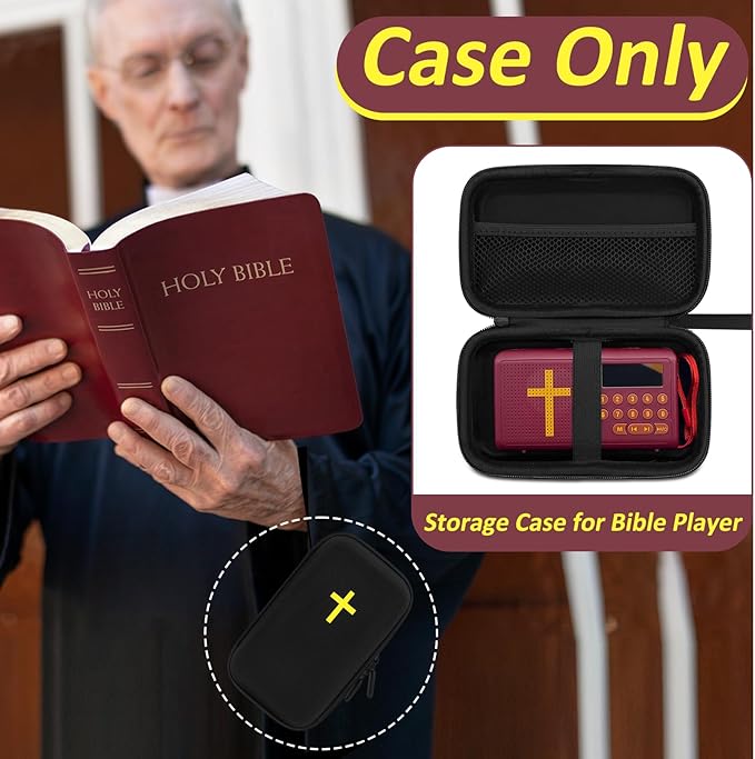 ICIMBI Carry Case Compatible with Wonder Bible - The Talking Audio Bible Player (Case Only)