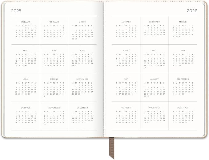 Orange Circle Studio Academic Planner 2025-2026, Desert Taupe, Large
