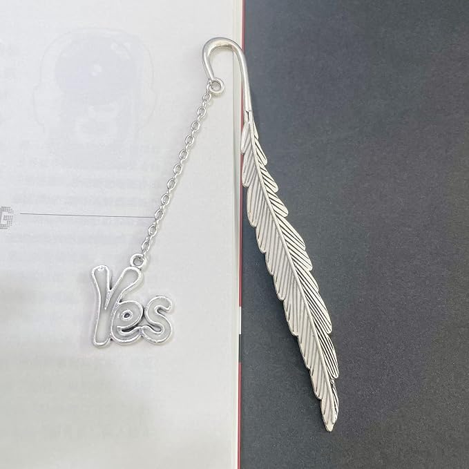 Luminous Bookmark, Retro Glow in The Dark Reading Bookmarks for Women Men Lovers,Book Markers with Pendant Holiday Gifts