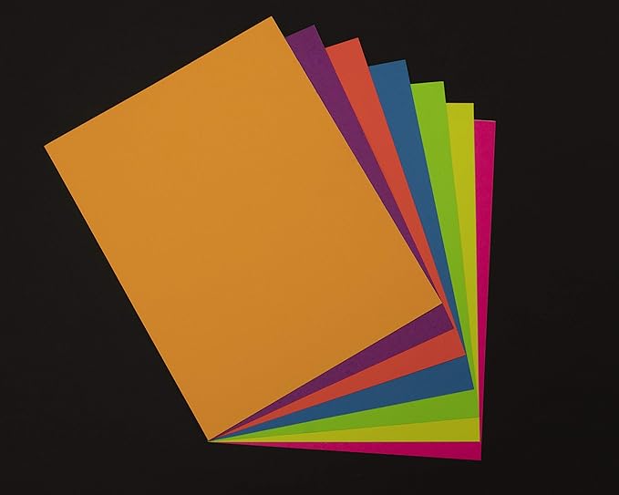 UCreate Neon Coated Poster Board, Neon Pink, 22" x 28", 25 Sheets