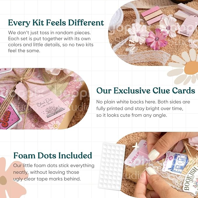 YOPPIX 6 Set Blind Date with Book Gift Bulk, About Spicy Theme Blind Book Date Gifts for Book Lover Readers Bookish Librarian Booklovers Club (NO Books Including)