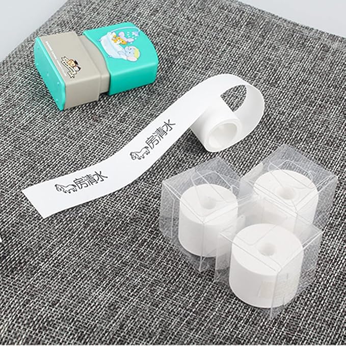 ljhnba for Creative Iron On Clothing Labels Roll Clothing Labels Gentle with Your Kids Skin Sewing Clothes Accesso Washable Iron On Fabric Labels Maker Stickers for Clothes Quilts