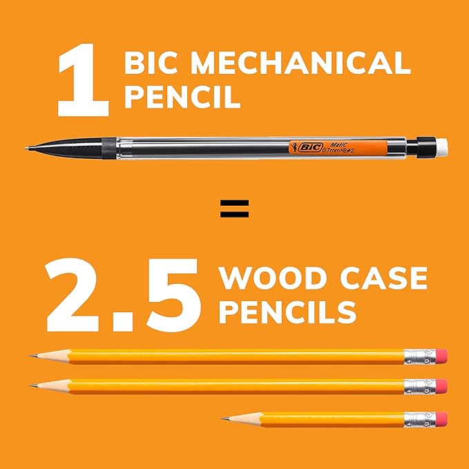 BIC Xtra-Smooth Mechanical Pencil, Medium Point (0.7 mm), 40-Count