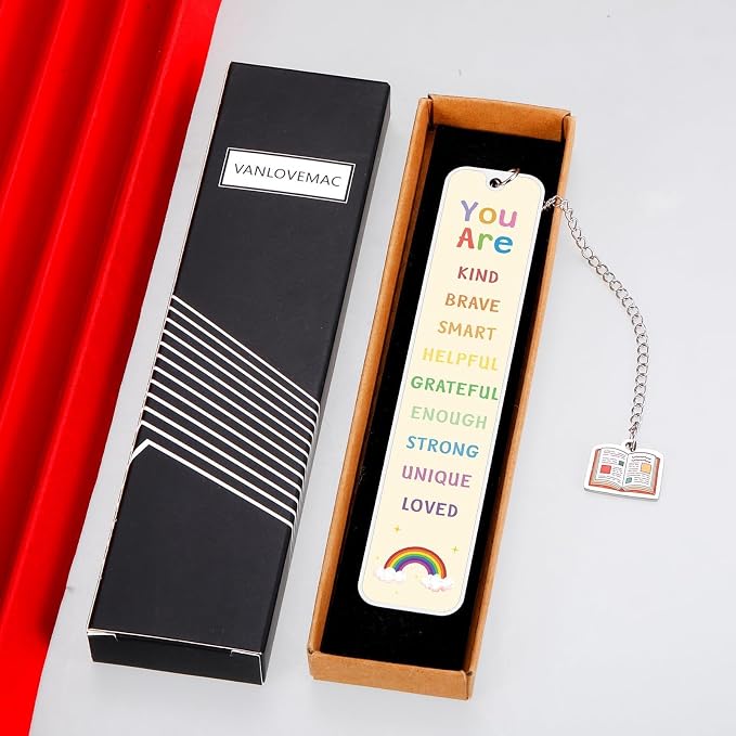 Bookmarks for Kids, Back to School Gifts for Students, Book Marks for Reading Kids, 5th 8th Grade School Supplies for Girls Boys, College Dorm Room Essentials for Guys, Inspirational Bookmarks