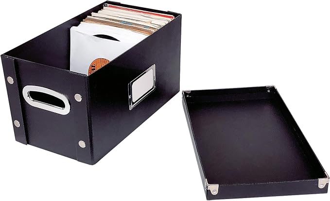 Snap-N-Store 45 RPM, Vinyl Box Black SNS02079