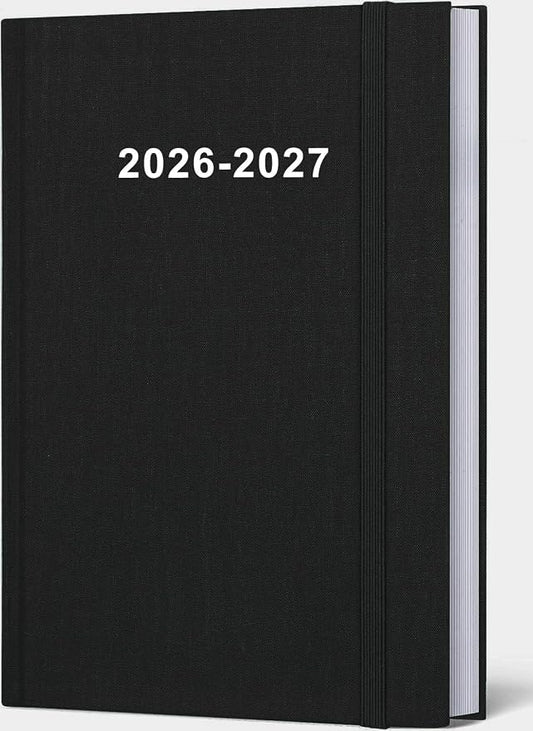 2026-2027 Planner - Weekly & Monthly Planner from July 2026 to June 2027, 5.8'' × 8.3'' Agenda 2026-27 with Inner Pocket, Elastic Band, Hard Cover, Perfect Daily Organizer, Black