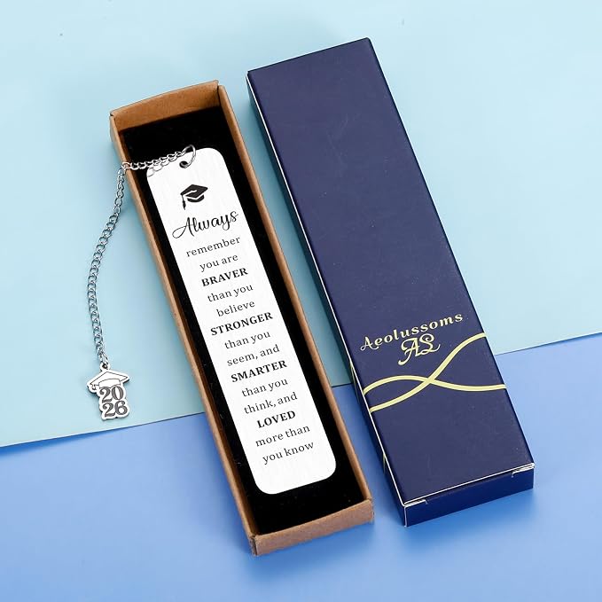 Graduation Gifts for Teen Boys Girls Senior 2026 High School Graduation Gifts for Her Him Inspirational Bookmark Class of 2026 Grad Gifts for College Student 5th 8th Grade Graduation Decorations Phd