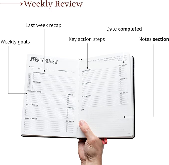 This Is My Era, 90 Day Planner, 2026 Daily Planner Undated, Weekly Planner, Hourly Planner, Work Planner, Goal Productivity Planner, Leather, Hard Cover - Black