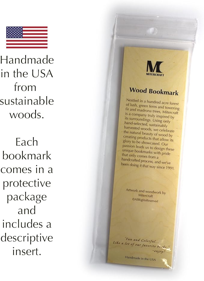 Ornate Personalized Wooden Bookmark | Decorative Filigree Scrollwork Design | Custom Engraved Literary Gift for Readers, Teachers, Librarians & Book Lovers | Handmade in the USA