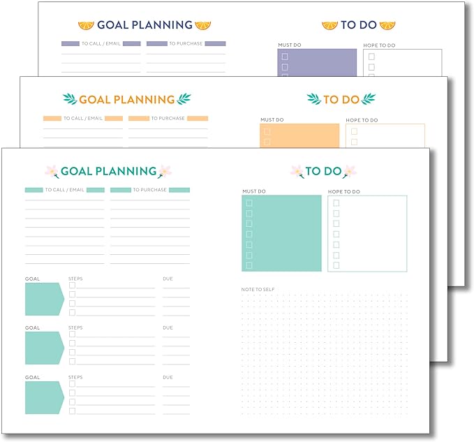 High Note 2026 Planner, 12-Month Weekly & Monthly Flexible Cover Calendar Book with Goal & Project Planning Pages, 2026, 5.75" x 7.5", Fruits