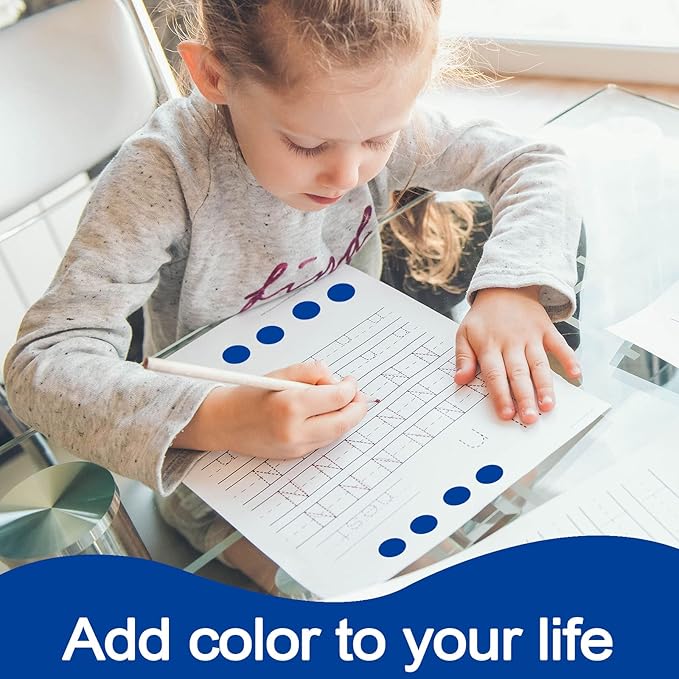 1400 PCS Blue Dot Stickers Round Coding Labels Circle Dots Labels Stickers Polka Circle Dot Stickers Label Sticker for Office,Classroom,Papers Etc