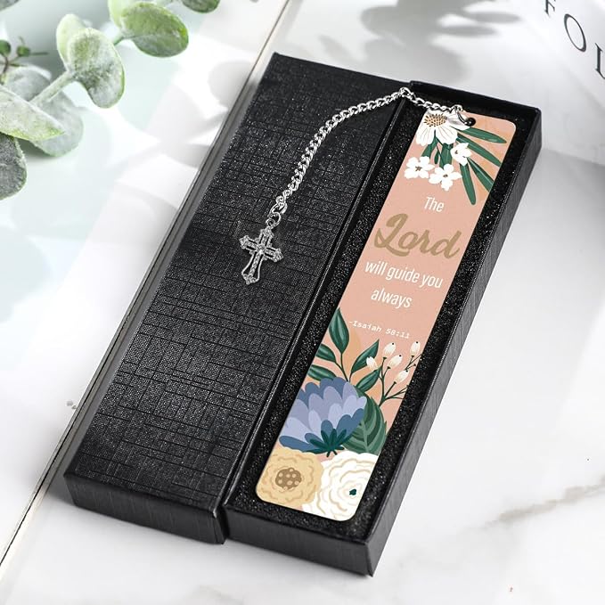 Christian Gifts Bible Bookmark, Religious Bible Verse Metal Bookmark, Inspirational Christian Bookmarks for Women, Her, Book Lovers, Friends, Coworker, Mother, Sister, Wife