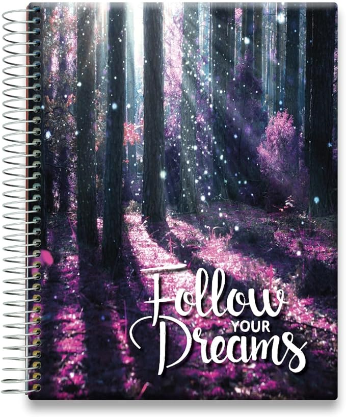Tools4Wisdom Planner 2026-2027 - Dated April 2026-2027 June - Weekly Monthly Daily Academic Year Calendar with Stickers, Tabs, Pocket & Thick Paper - Spiral Bound 8.5x11 Hardcover - A6J7 - Follow Your Dreams