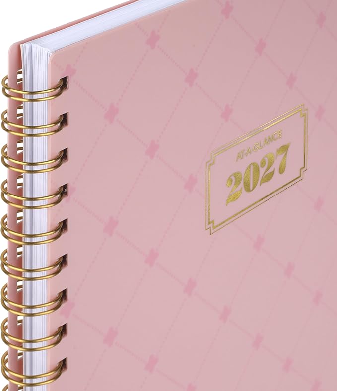AT-A-GLANCE 2027 Planner, Weekly & Monthly, 13-Month Jan-Jan, 8.5" x 11", Badge, Geo (1842L-905-27)