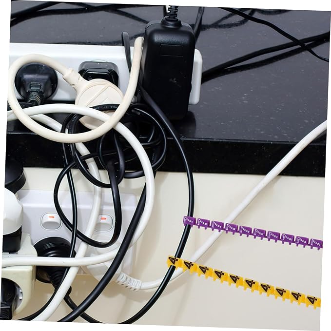 150Pcs Clip Wire Markers Tube Identification for Electrical Cables Durable and Reusable Cable Labels for Management