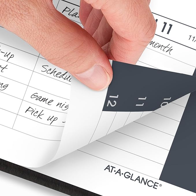 AT-A-GLANCE 2026 Appointment Book Planner, Weekly, 5" x 8", Small, Hourly, Black (700750526)