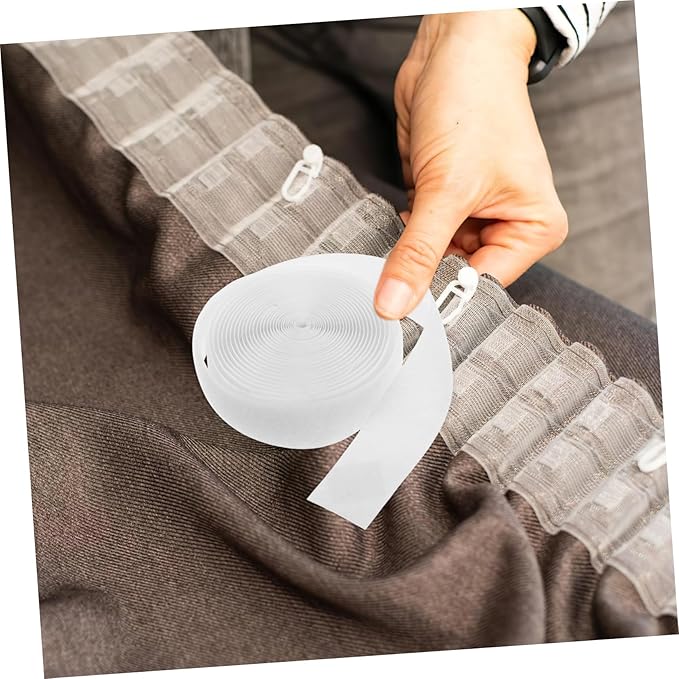 Curtain Stickers Double-Sided Adhesive Tape for Hook and Loop Attachment Easy to Stick and Remove